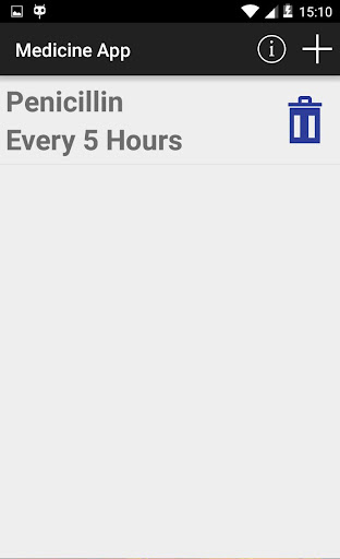 Medicine Alarm App Screen 2