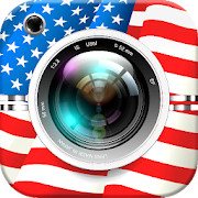 4th of July Photo Editor - American Flag Stickers