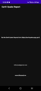 Earth Quake Report