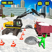 Mega Snow Excavator Machine Simulator 20