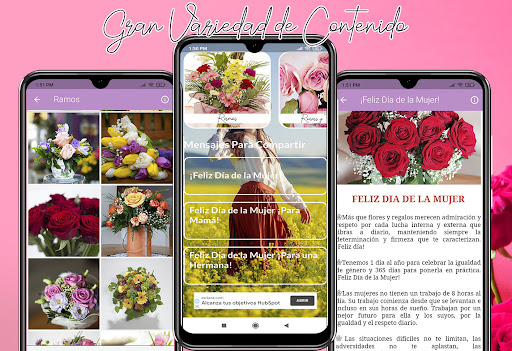 Android application Feliz día Mujer - Mensajes screenshort