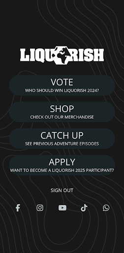 Android application LIQUORISH screenshort
