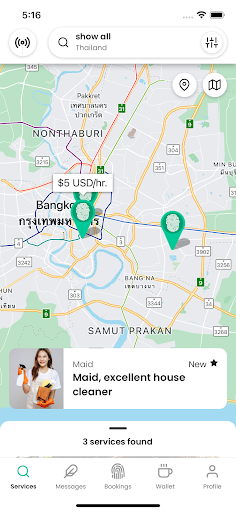Android application YOUWHO: P2P Services Market screenshort