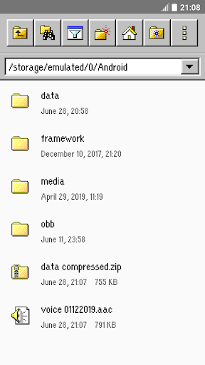 Android application File Manager Classic screenshort