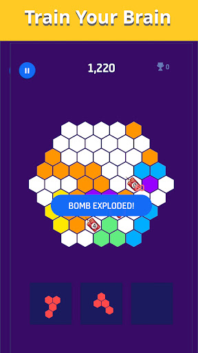 Android application Merge Hexa World: Block Puzzle screenshort