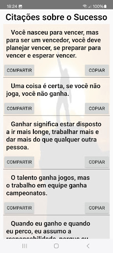 Frases Motivacionais - Do Dia Screen 2