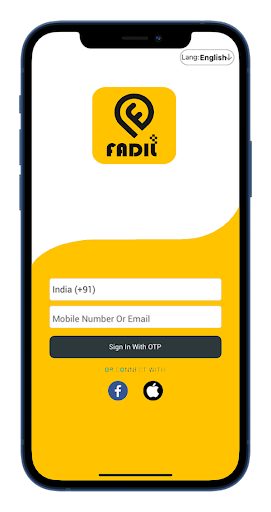 Android application Fadil Taxi screenshort