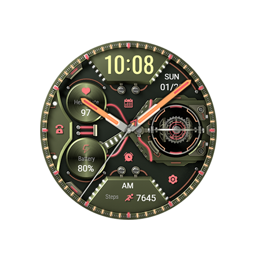 Mechanical Green For Wear OS logo