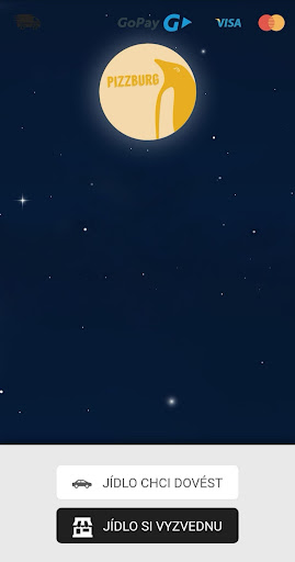 Android application Pizzburg Praha screenshort