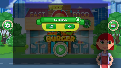 Android application Crazy Chef Burger Game screenshort
