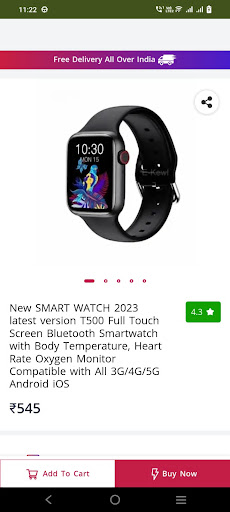 Buyzart Online Shopping App Screen 3