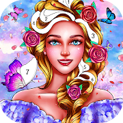  Fairytale coloring book-Free paint by number 