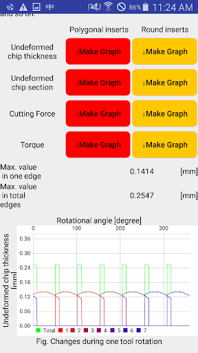 Milling Maniac : Calculator Screen 2