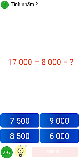 Android application Toan lop 3 screenshort
