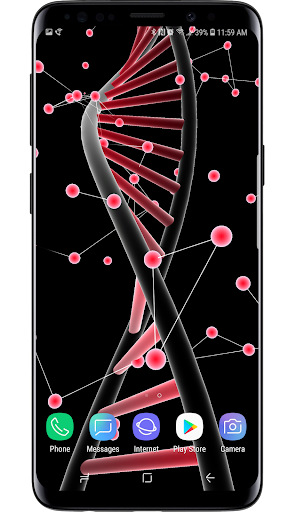 Android application Double Helix 3D Live Wallpaper screenshort