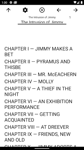 Android application Book, The Intrusion of Jimmy screenshort