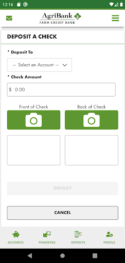 Mobile FCM® Employee Banking Screen 3