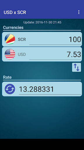 US Dollar to Seychelles Rupee Screen 2