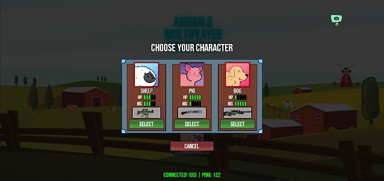 Animals 2D multiplayer shooter