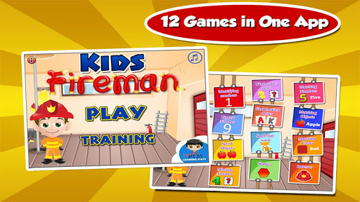 Android application Kids Fire Truck Fun Games screenshort