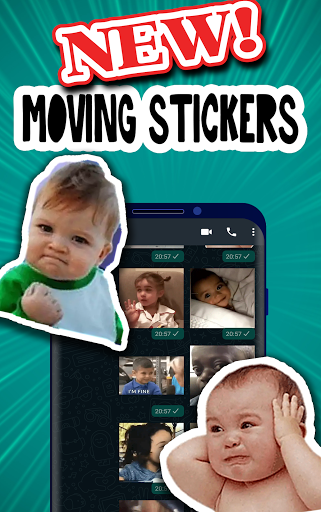 Moving babies Stickers - Anima