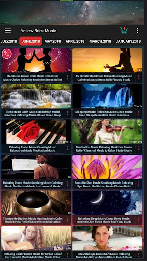 Screenshot of Yellow Brick Relaxing Music