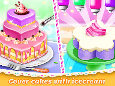 Sweet IceCream Cake Maker Game poster 12
