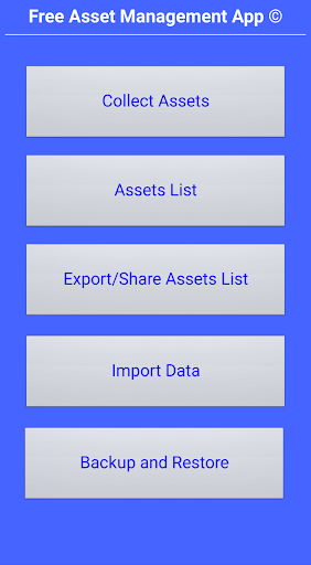 Asset Management App Screen 2