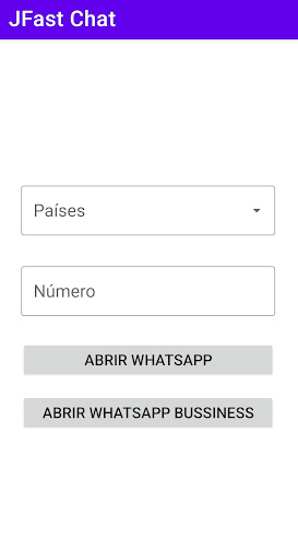 Android application JFast Chat screenshort