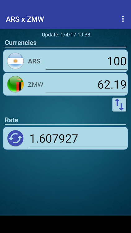 Arg. Peso x Zambian Kwacha - 5.5 - (Android)