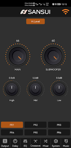 SANSUI Audio DSP Screen 3