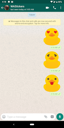 Rubber Duck stickers for Whats Screen 2