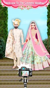 インドの有名人の王室の結婚式の儀式