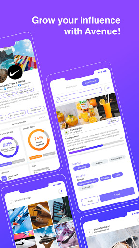Android application Avenue: Grow your Influence screenshort
