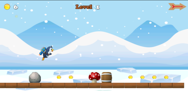 Flying Penguins Game in The sky