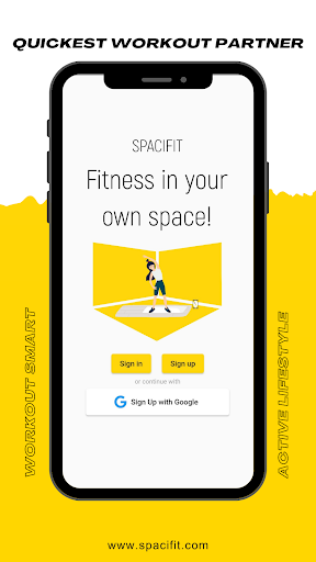 Android application Spacifit screenshort