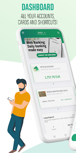 Android application Web Banking screenshort