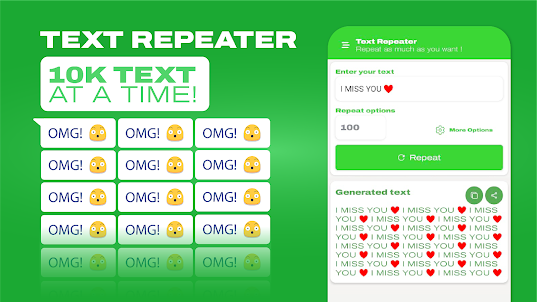Text Repeater: 10k Text Repeat