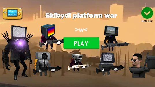 Skibidi toilet platform game