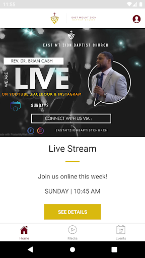 Android application East Mount Zion Baptist Church screenshort