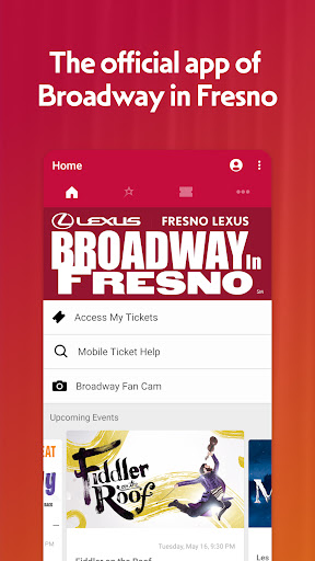 Android application Broadway in Fresno screenshort