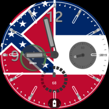 Mississippi Flag Watchface Screen 2