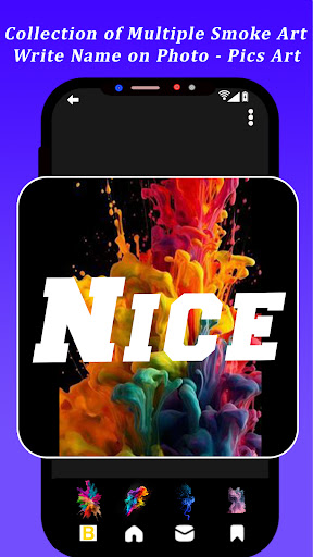 Smoke Name Art Maker App 3D Screen 2