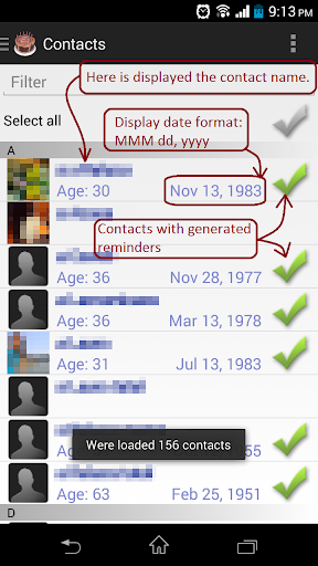 Birthday Reminder Generator Screen 3