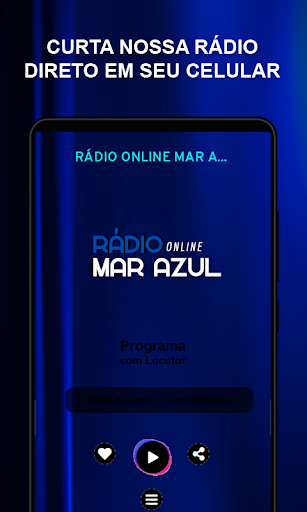 Android application RÁDIO ONLINE MAR AZUL screenshort