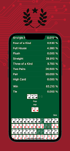 ポーカー勝率オッズ計算アプリ テキサスホールデムの役に対応！