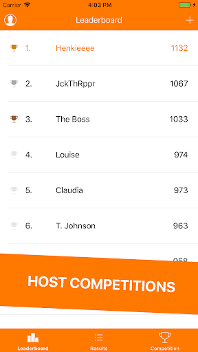 KeepScore: Compete, Keep Score Screen 2