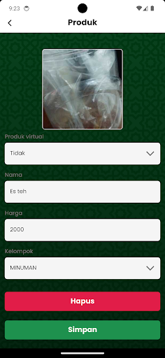 E-Siswa Tenant Screen 3
