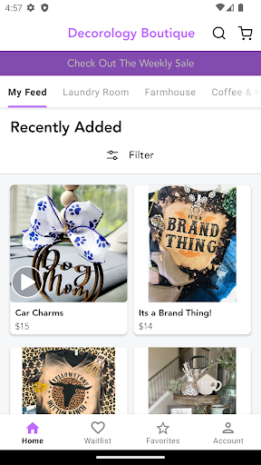 Android application Decorology Boutique screenshort