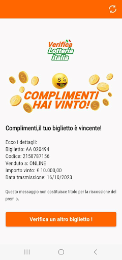 Verifica Lotteria Italia Screen 2